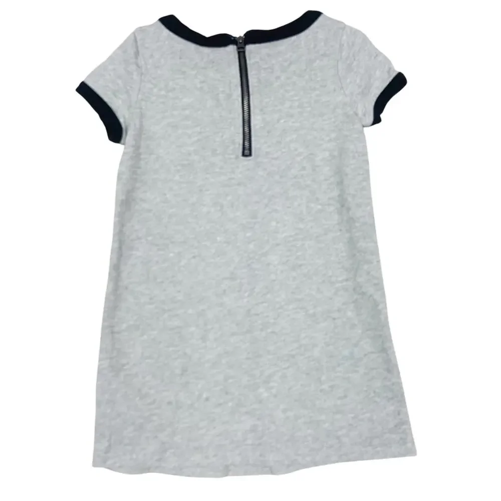 Gap Kids Gray Black Short Sleeve Dress Sz XS 4